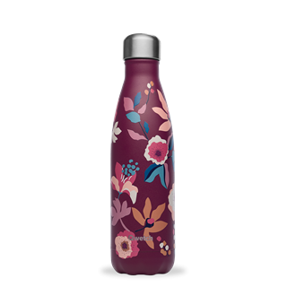 Qwetch Bouteille isotherme inox bohème prune 500ml - 10195